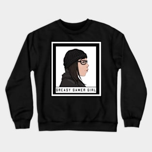 Greasy Gamer Girl's Mugshot Crewneck Sweatshirt